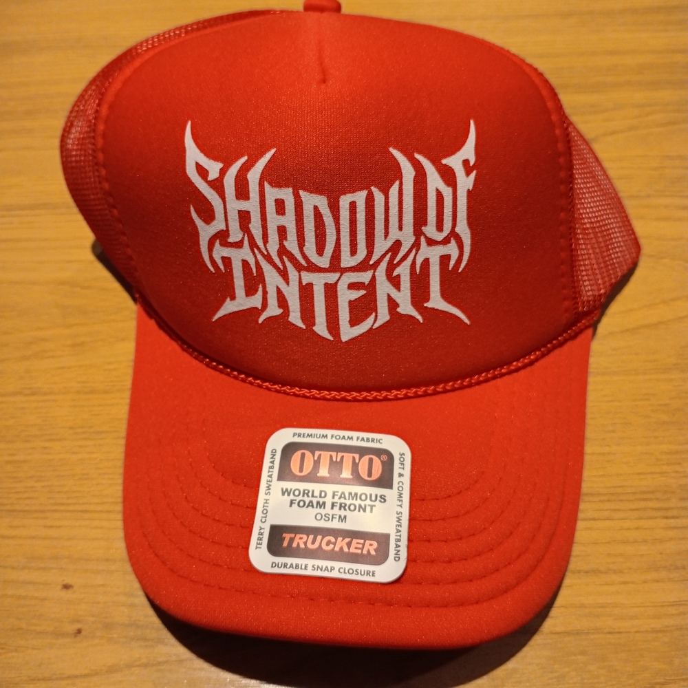 New! NWT OTTO Cap w/ Shadow Of Intent Band Mid Profile Mesh Back Trucker Hat/Cap